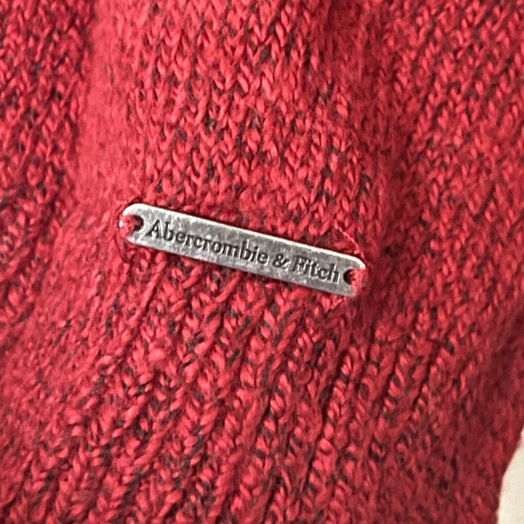 EUC Abercrombie & Fitch Fair Isle Sweater Red White Size XS - Picture 6 of 6